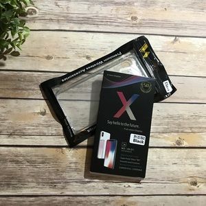 Iphone XR Clear Case + Screen Protector Bundle NWT